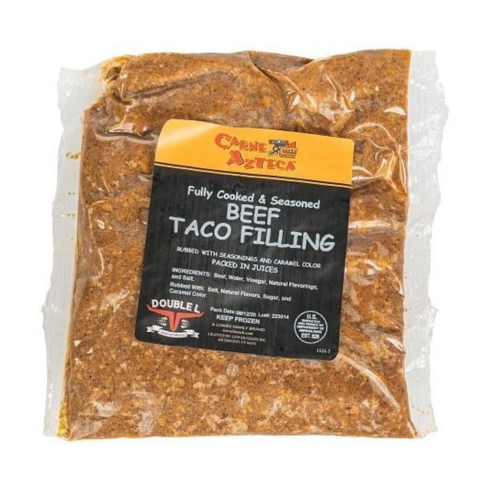 Carne Azteca Fully Cooked and Seasoned Beef Taco Filling, 2.5 Pound -- 12 per case