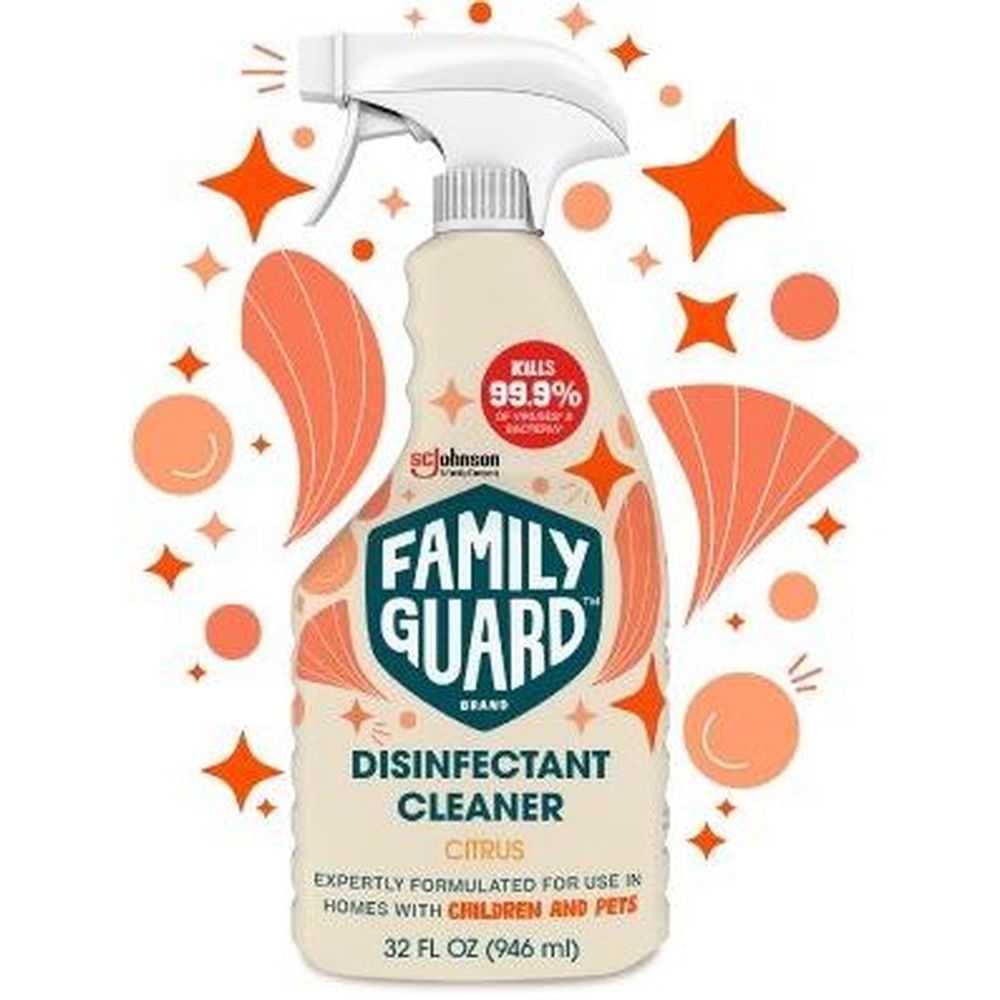 Family Guard Citrus Disinfectant Cleaner, 32 Ounce Trigger Spray -- 8 per case