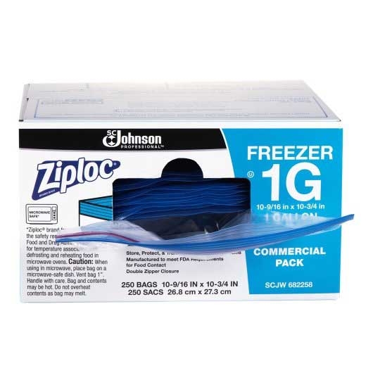 Ziploc Easy To Open Gallon Storage Bag -- 250 per case.