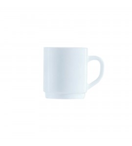 Cardinal International Arcoroc Opal Restaurant White Mug, 8 Ounce -- 36 per case.