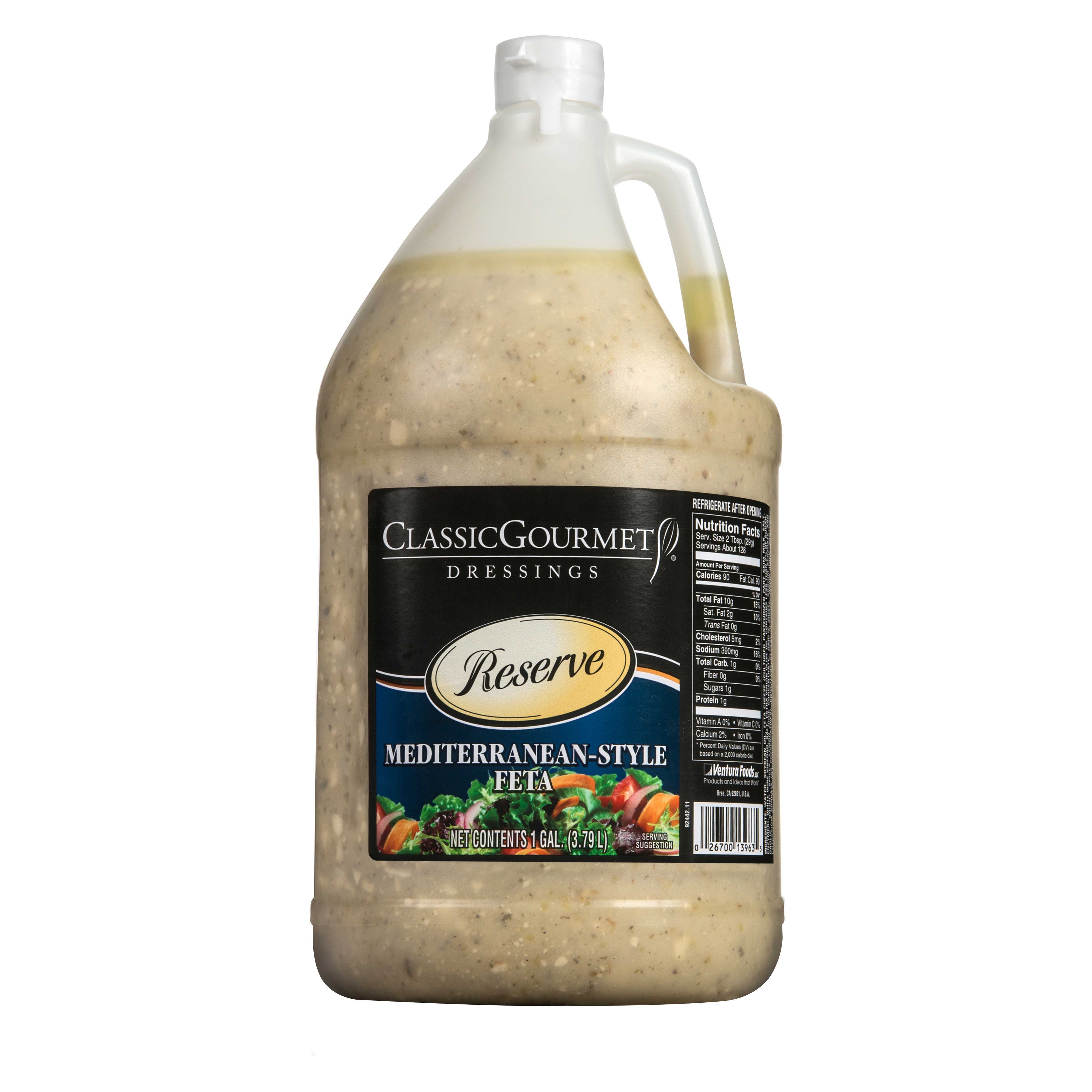 Ventura Foods Classic Gourmet Reserve Specialty Feta Cheese Salad Dressing, 1 Gallon -- 2 per case