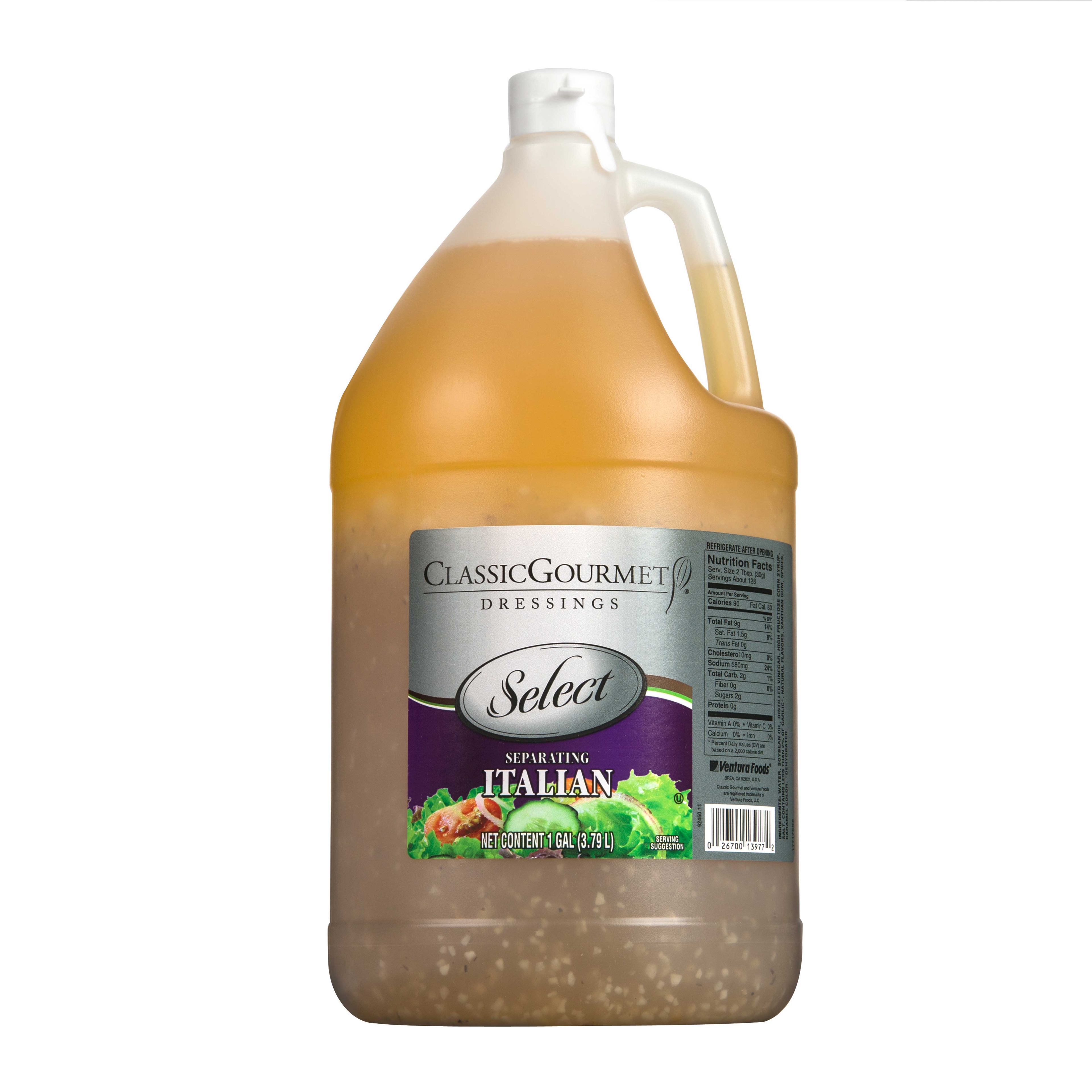Ventura Foods Classic Gourmet Select Separating Italian Salad Dressing, 4 Gallon.