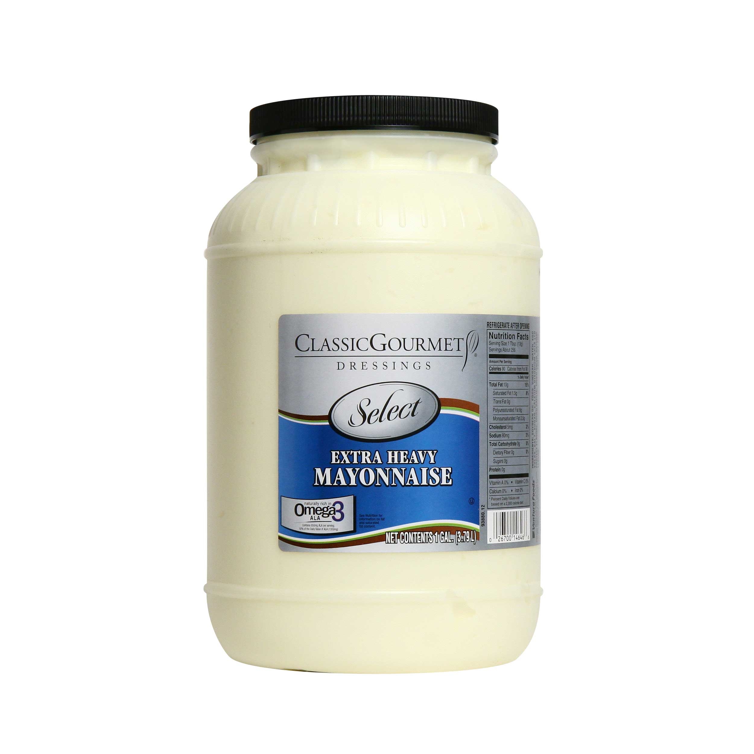 Classic Gourmet Select Extra Heavy Duty Mayonnaise, 7.3 Pound Jar -- 4 per case.