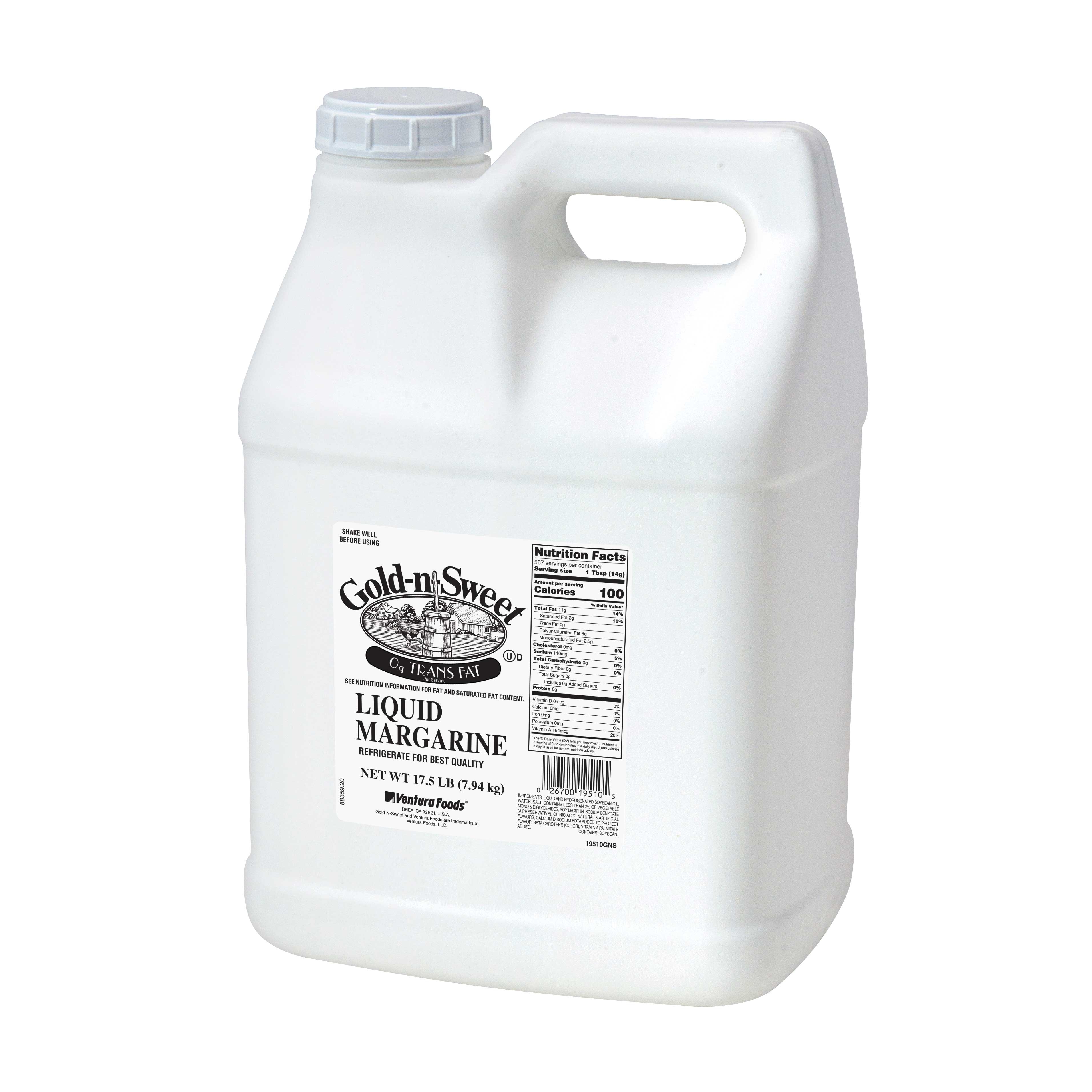 Ventura Foods Gold N Sweet Liquid Margarine, 17.5 Pound -- 2 per case.