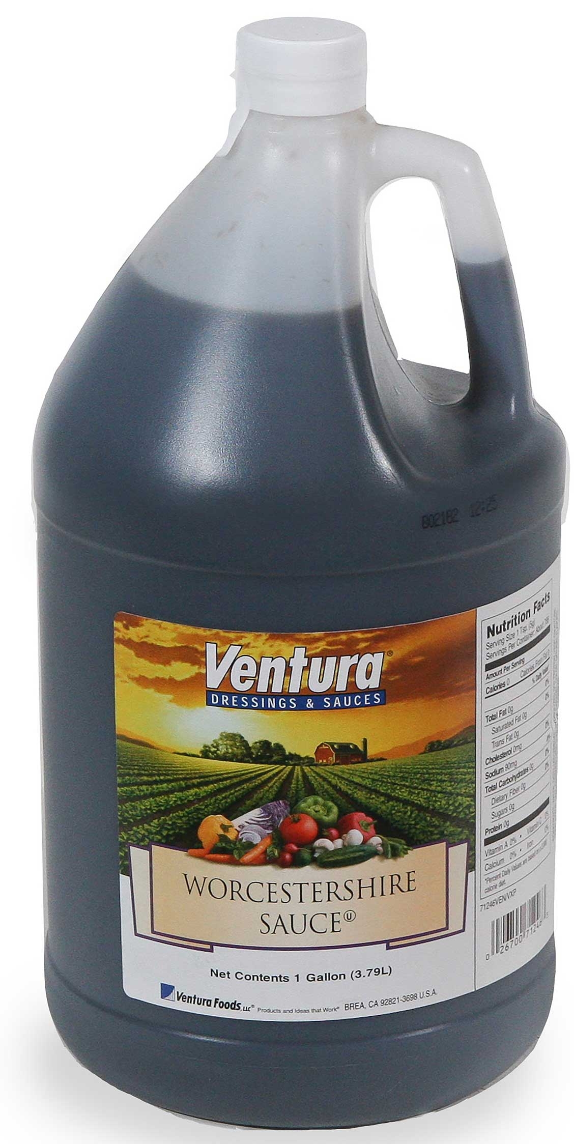 Ventura No Trans Fat Worcestershire Sauce, 1 Gallon Jug -- 4 per case