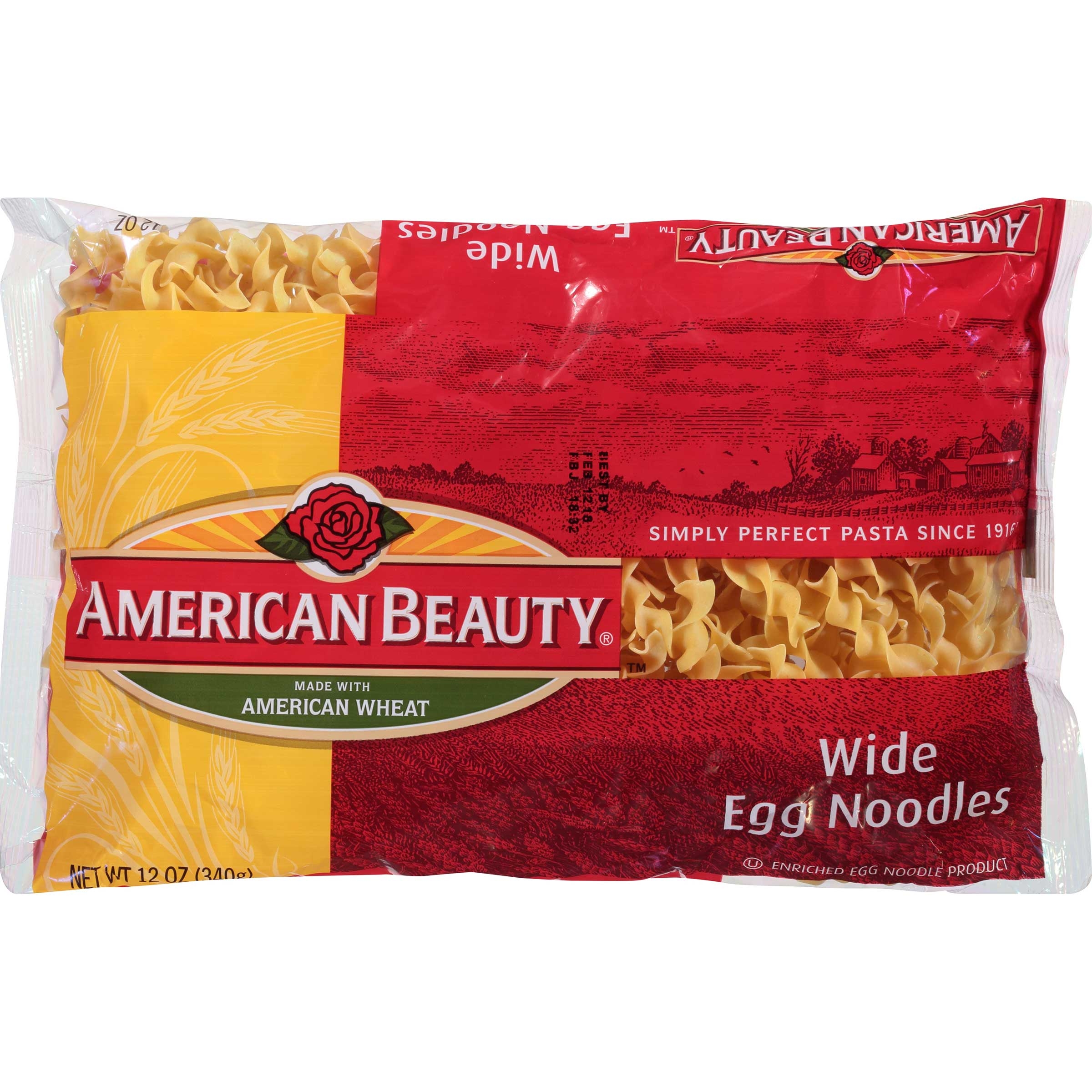 American Beauty Wide Noodle Pasta , 16 Ounce -- 12 Case
