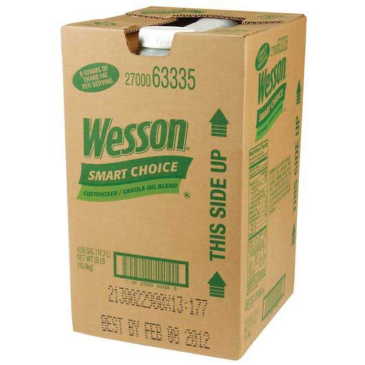 Wesson Smart Trans Fat Free Cottonseed Canola Oil, 35 Pound