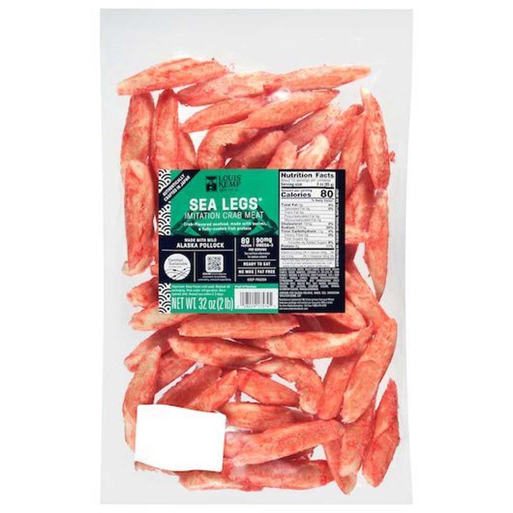 Louis Kemp Sea Legs Imitation Crabmeat, 2 Pound -- 10 per case