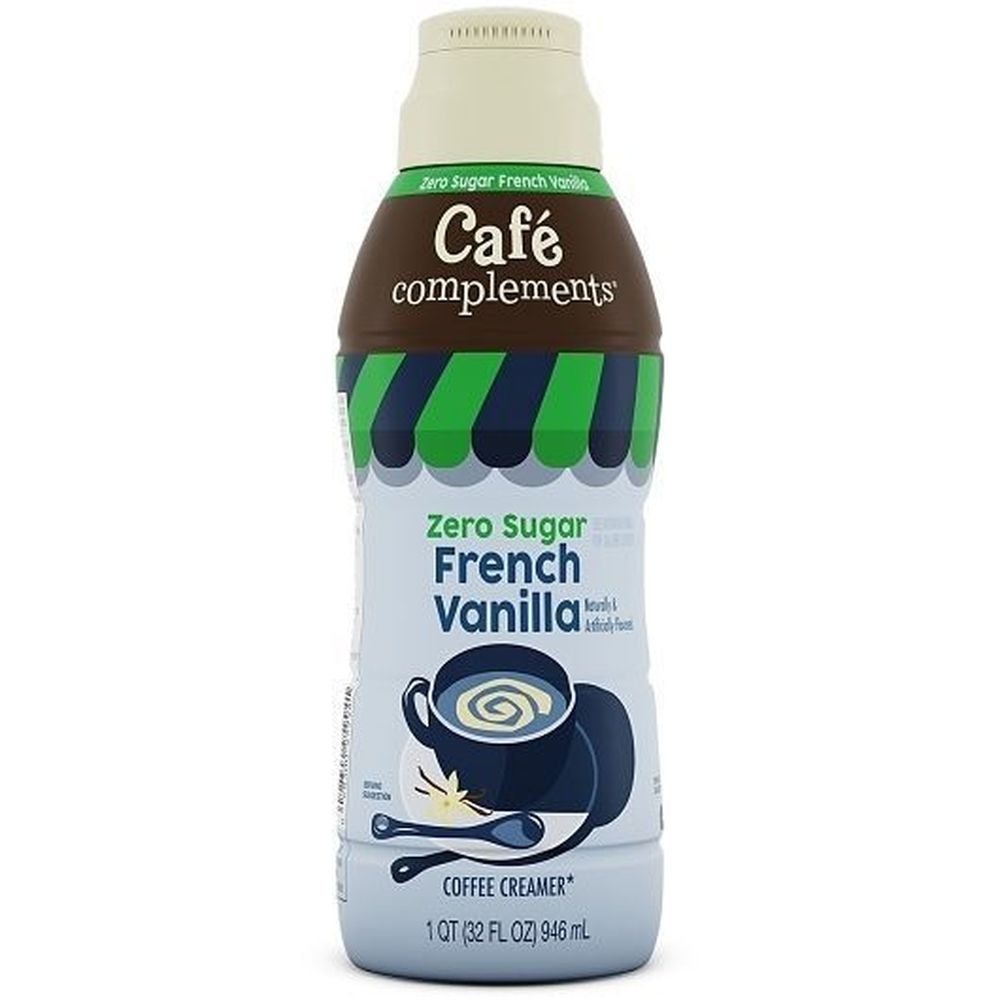 Cafe Complements Zero Sugar French Vanilla Coffee Creamer, 32 Ounce -- 6 per case