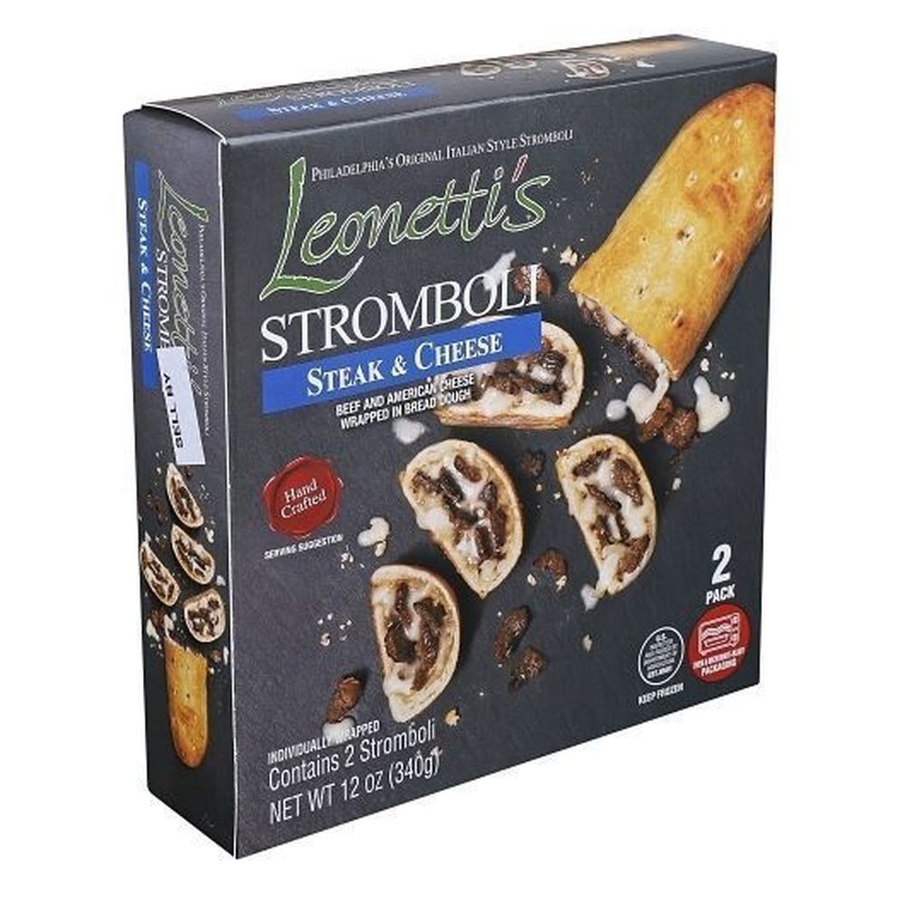 Leonettis Steak and Cheese Stromboli, 12 Ounce -- 6 per case