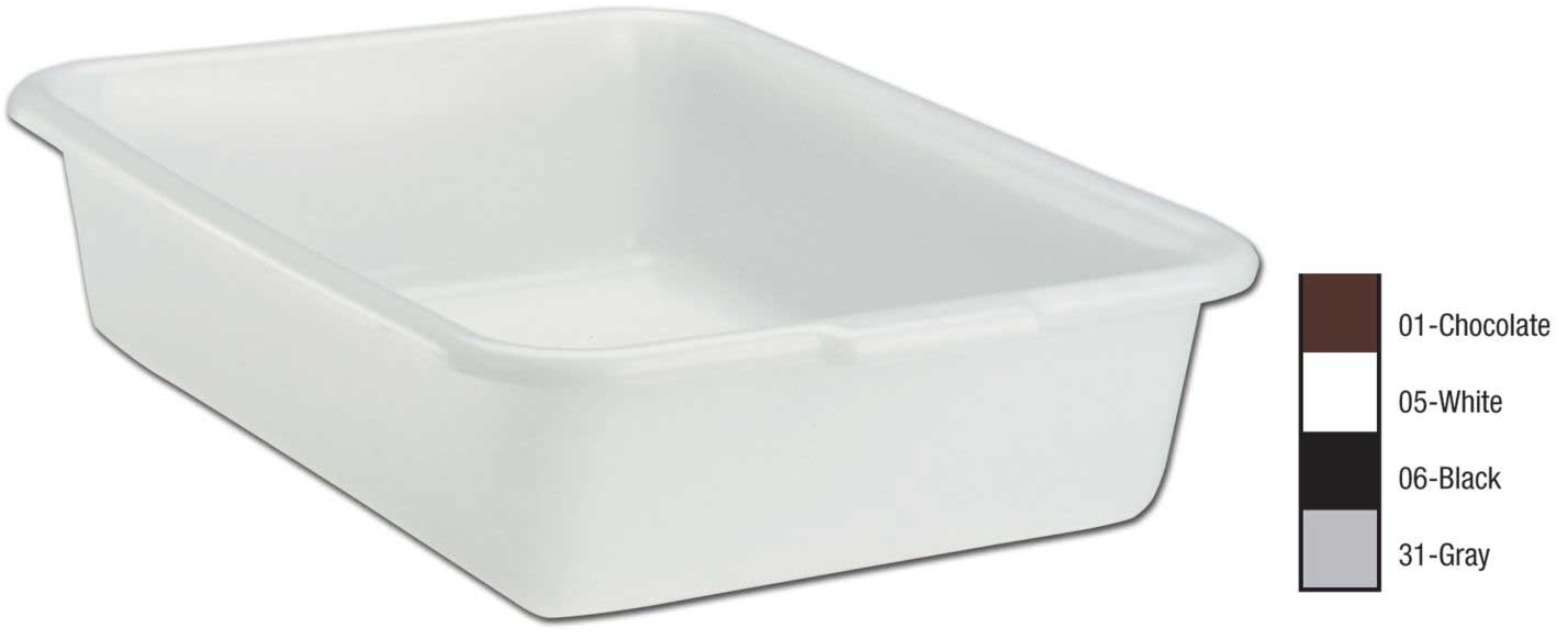 Vollrath Dark Brown Deluxe Bus Box, 5 inch -- 12 per case