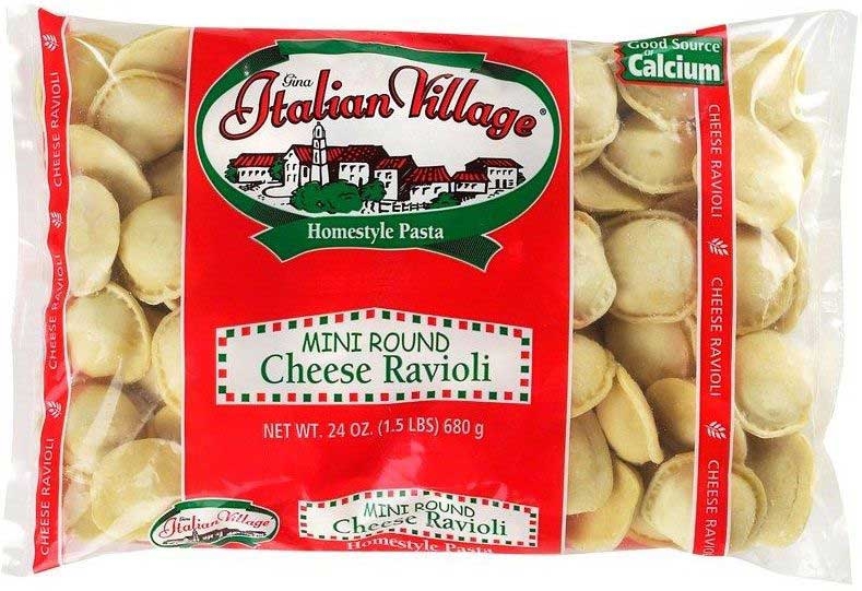 Italian Village Mini Round Cheese Ravioli, 12 Ounce -- 24 per case