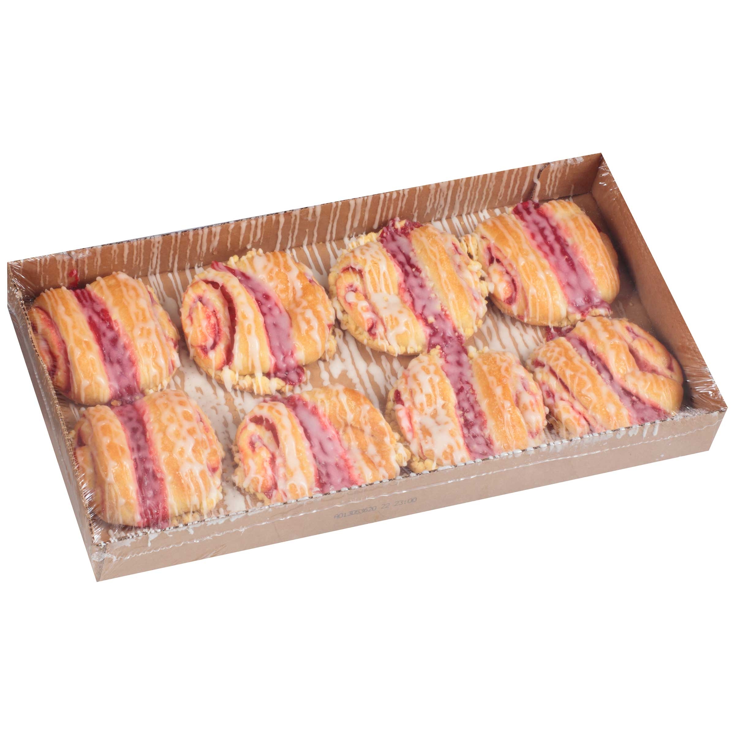 Chef Pierre Raspberry Butterfly Danish, 4.75 Ounce -- 48 per case.