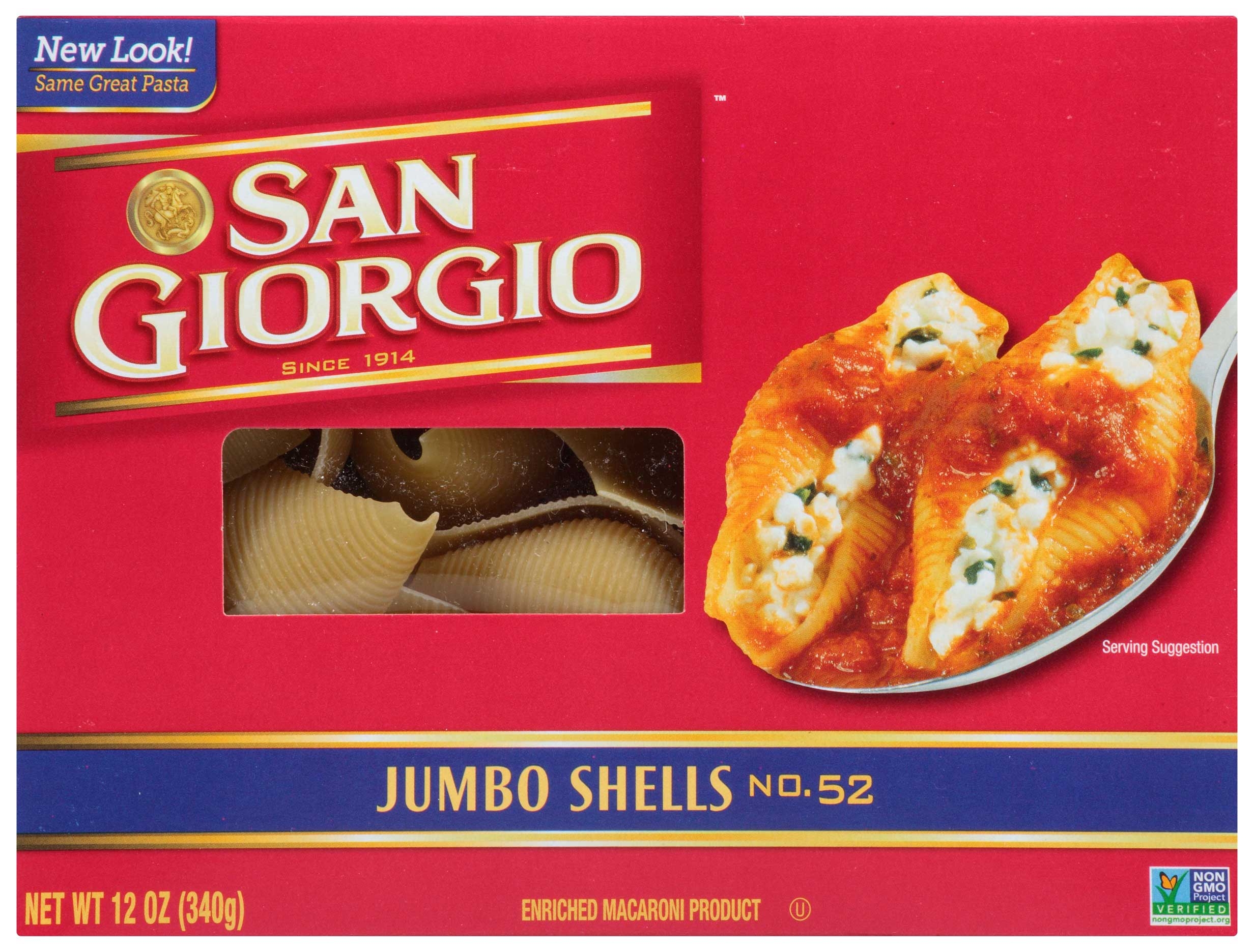 San Giorgio Jumbo Shell, 12 Ounce -- 8 per case