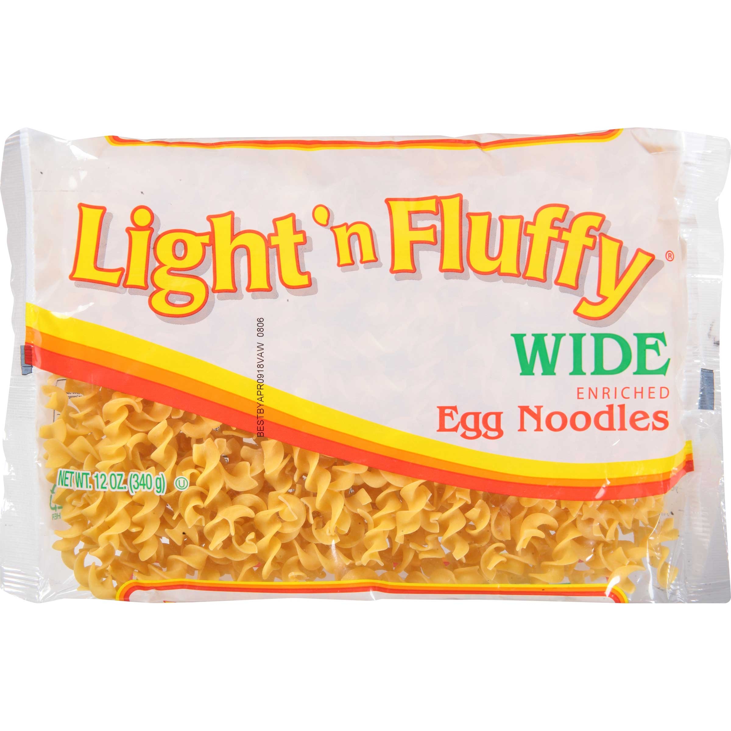 Light N Fluffy Wide Egg Noodles Pasta,  12 Ounce -- 12 Case