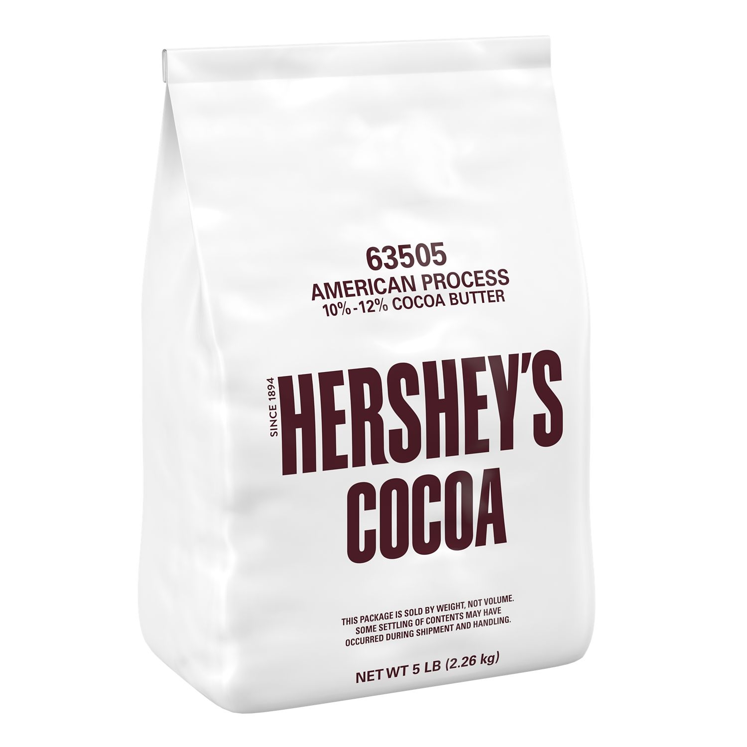Hersheys American Process 10 - 12 Percent Cocoa Powder, 5 Pound -- 6 per case
