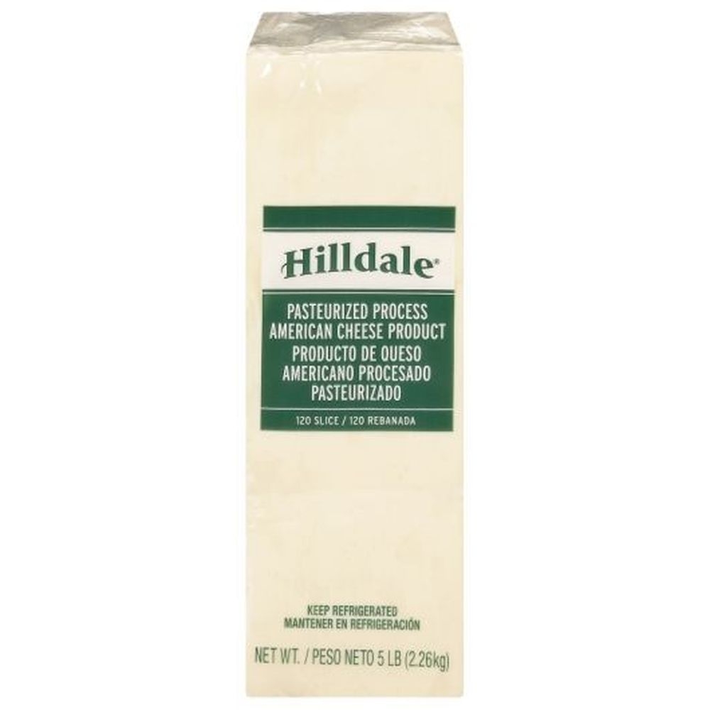 Hilldale White American Cheese - 120 Slices, 5 Pound -- 4 per case