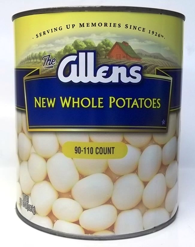 Allen White Whole Canned Potato, 109 Ounce -- 6 per case.