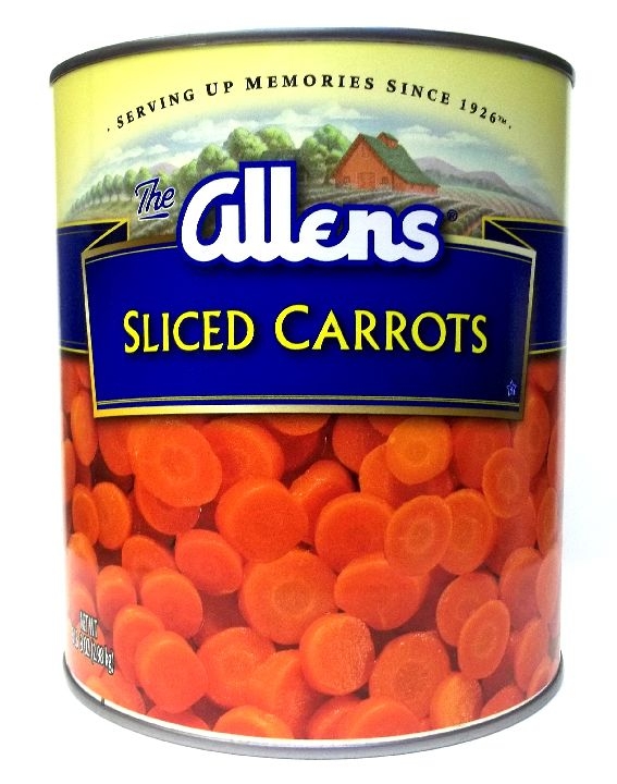 Allen Sliced Carrot, 105 Ounce Can -- 6 per case.