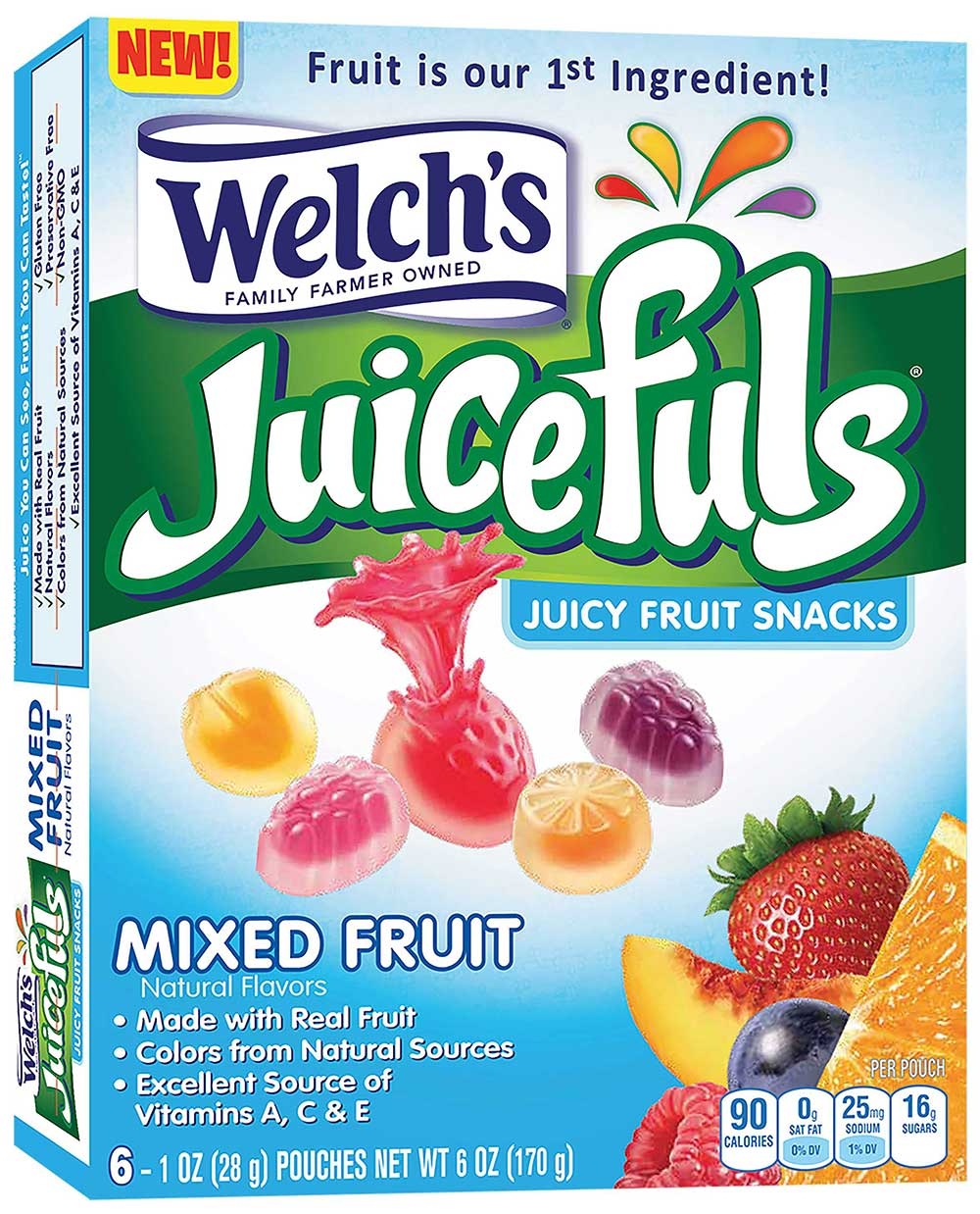 Juicefuls Mixed Fruit Juicy Fruit Snack, 6 Ounce -- 8 per case
