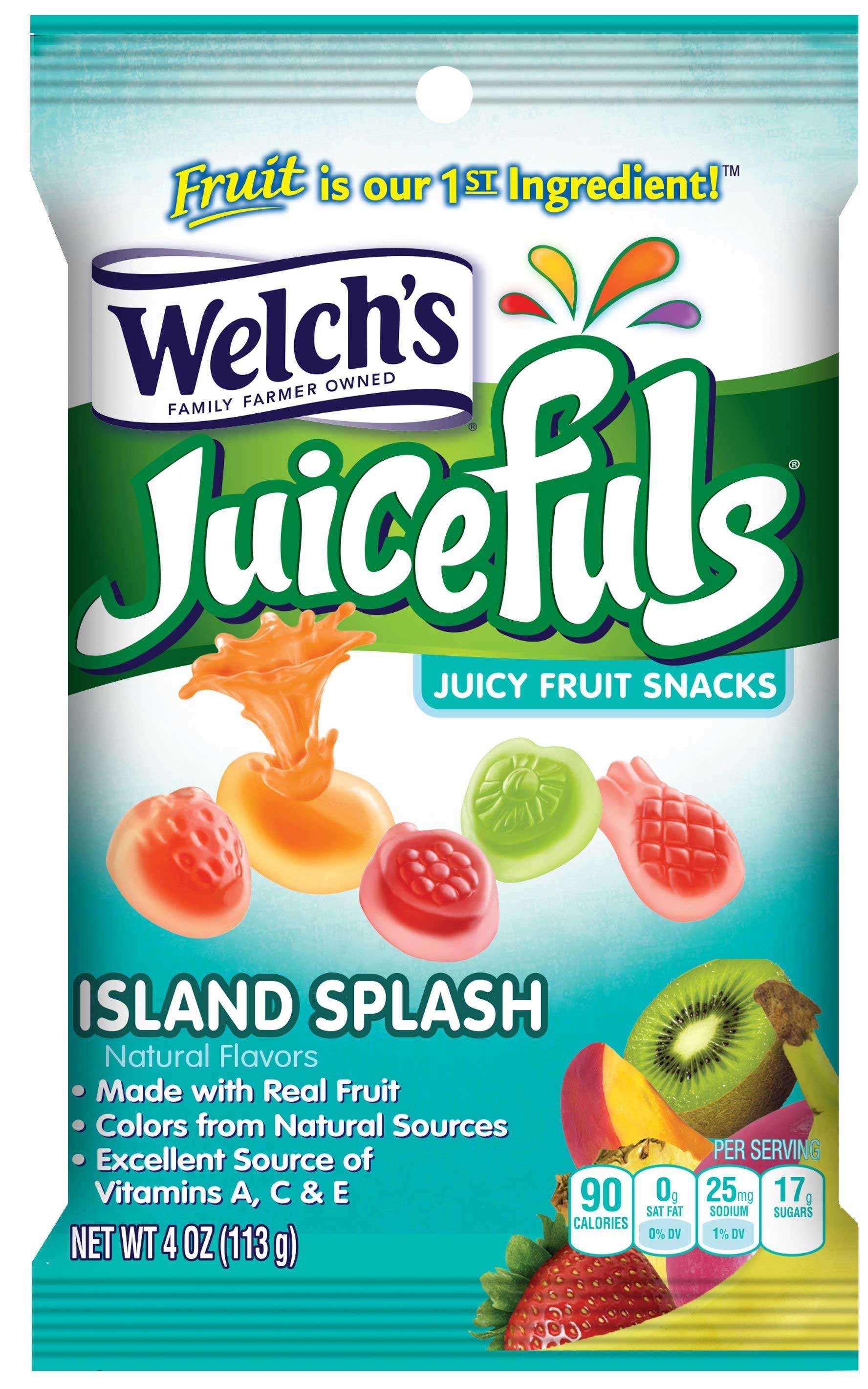 Juicefuls Island Splash Juicy Fruit Snack, 4 Ounce -- 12 per case