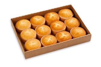 CSM Bakery Pacific White Cupcake, 4 Ounce -- 48 per case.