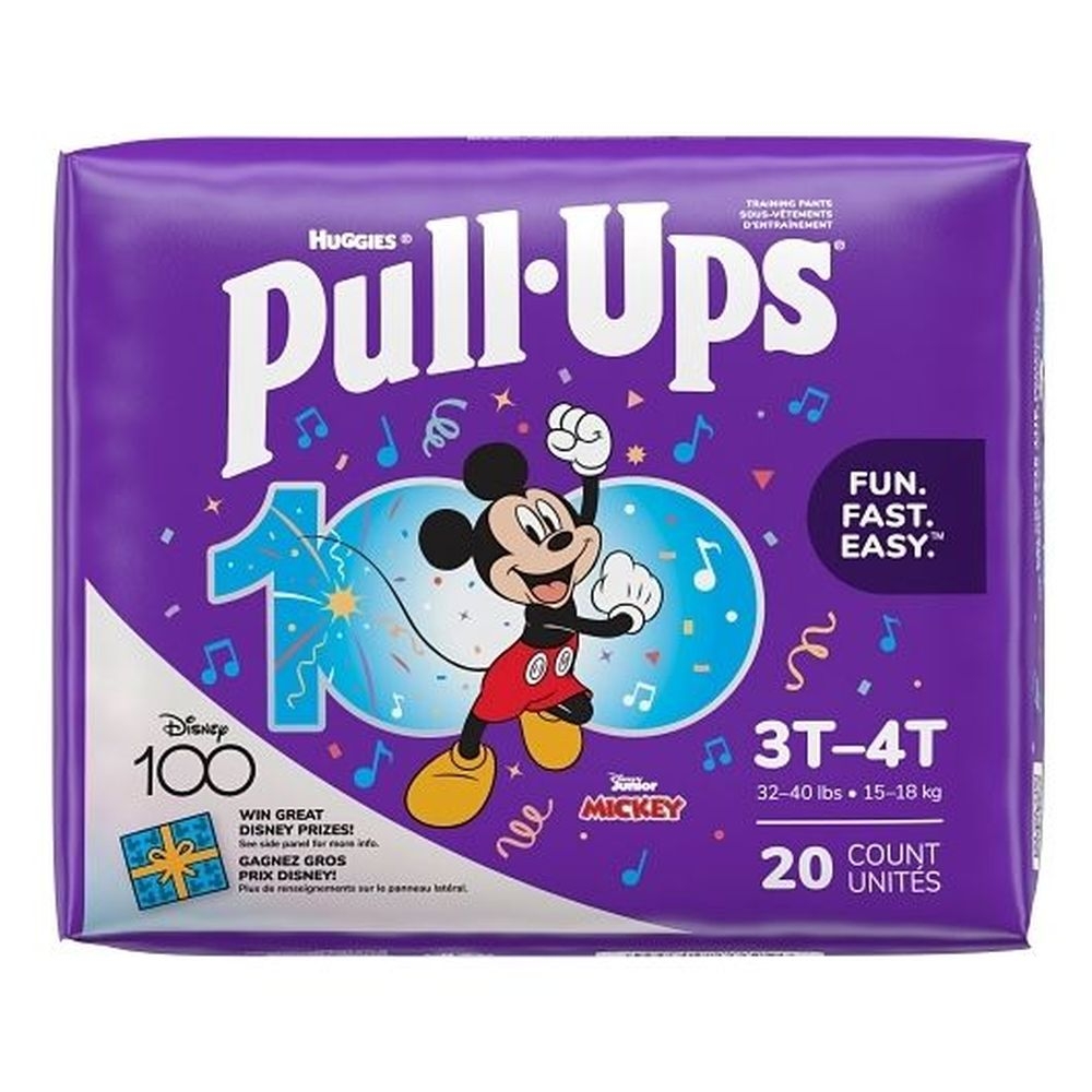 Huggies Pull Ups Boys Size 3 Training Pants - Jumbo Pack , 20 count -- 4 per case