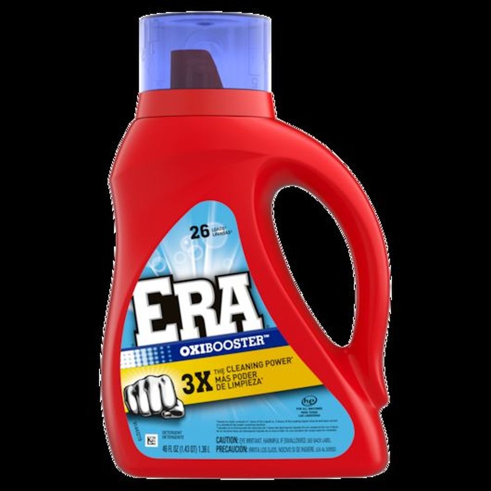 Era Oxi Booster Liquid Double Strength Liquid Laundry Detergent, 46 Fluid Ounce -- 6 per case