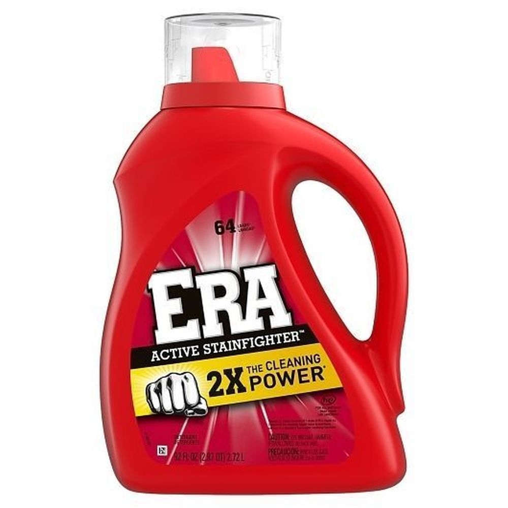 Era Double Strength Regular Laundry Detergent Liquid, 92 Fluid Ounce -- 4 per case