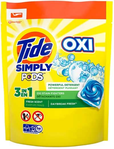Tide Simply Pods Plus OXI Liquid Laundry Detergent -- 78 per case