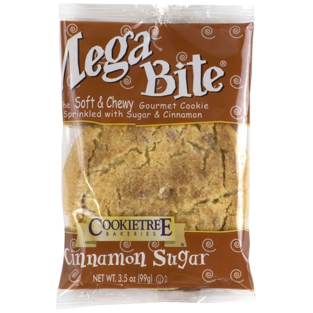 CookieTree Gourmet MegaBite Cinnamon Sugar Individually Wrapped Cookie, 3.5 Ounce -- 56 per case