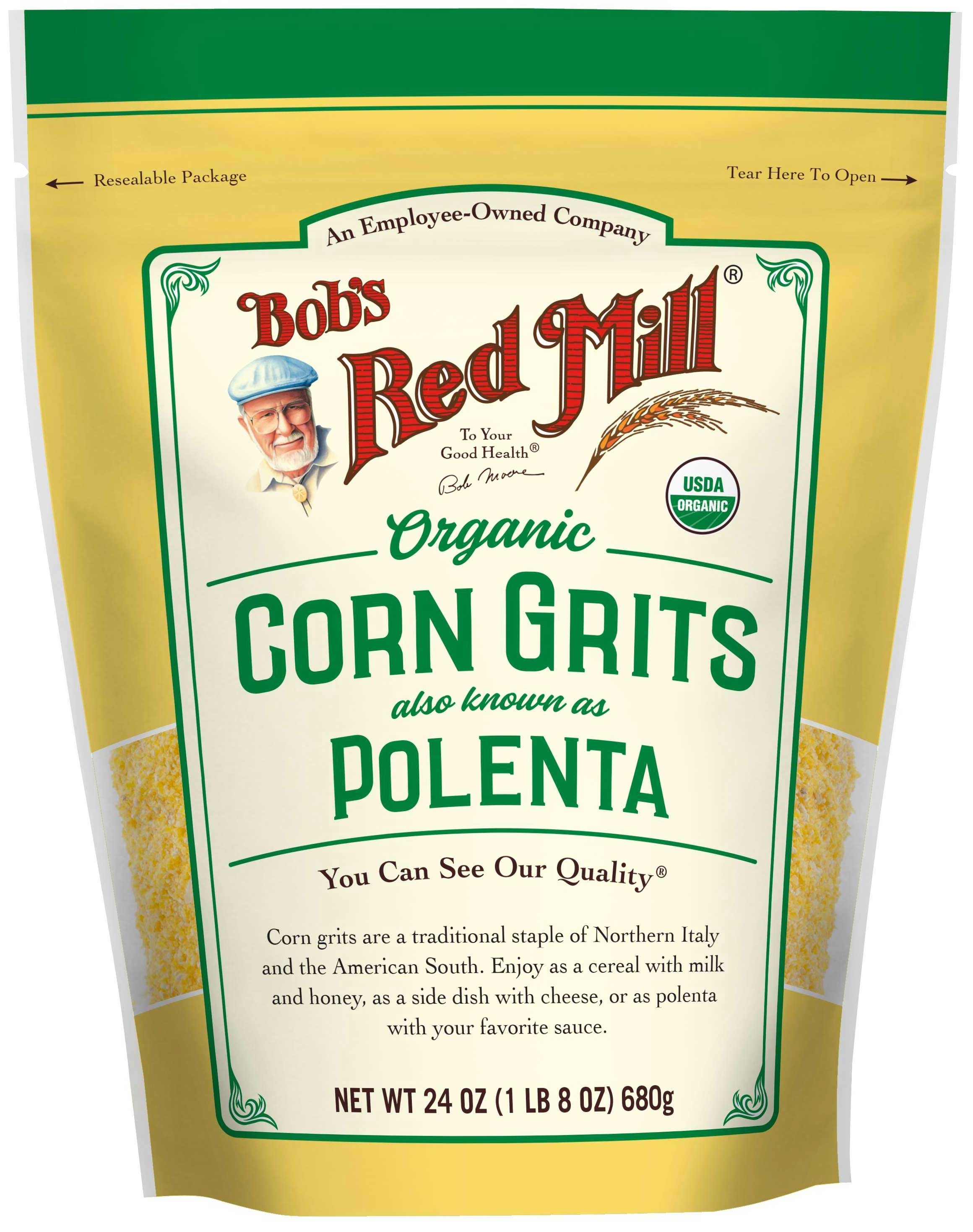 Bobs Red Mill Organic Corn Grits/Polenta, 24 Ounce -- 4 per case
