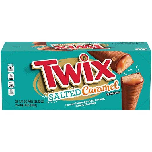Twix Salted Caramel Cookie Bar, 1.41 Ounce -- 240 per case