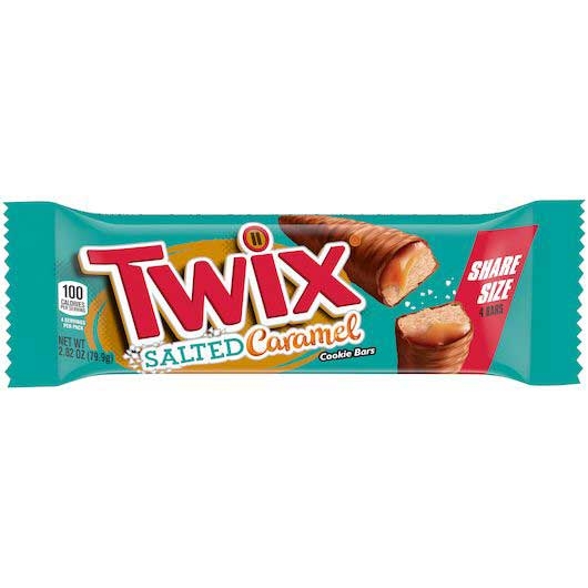 Twix Salted Caramel Cookie Bar, 2.82 Ounce -- 120 per case