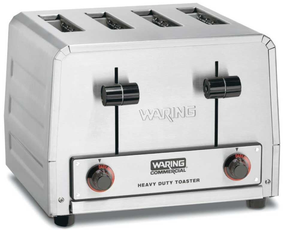 Waring Commercial Heavy Duty 4 Slot Toaster, 208 Volt.
