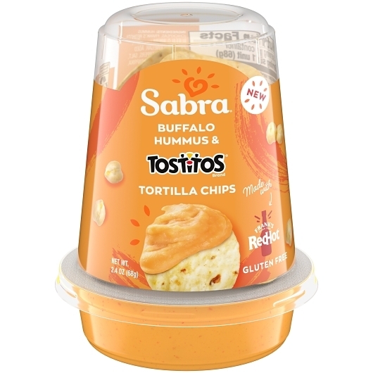 Sabra Buffalo Hummus with Tostitos Chips, 2.4 Ounce -- 8 per case
