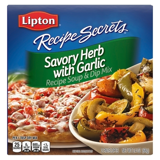 Lipton Recipe Secrets Savory Herb with Garlic Soup and Dip Mix, 2.4 Ounce -- 12 per case