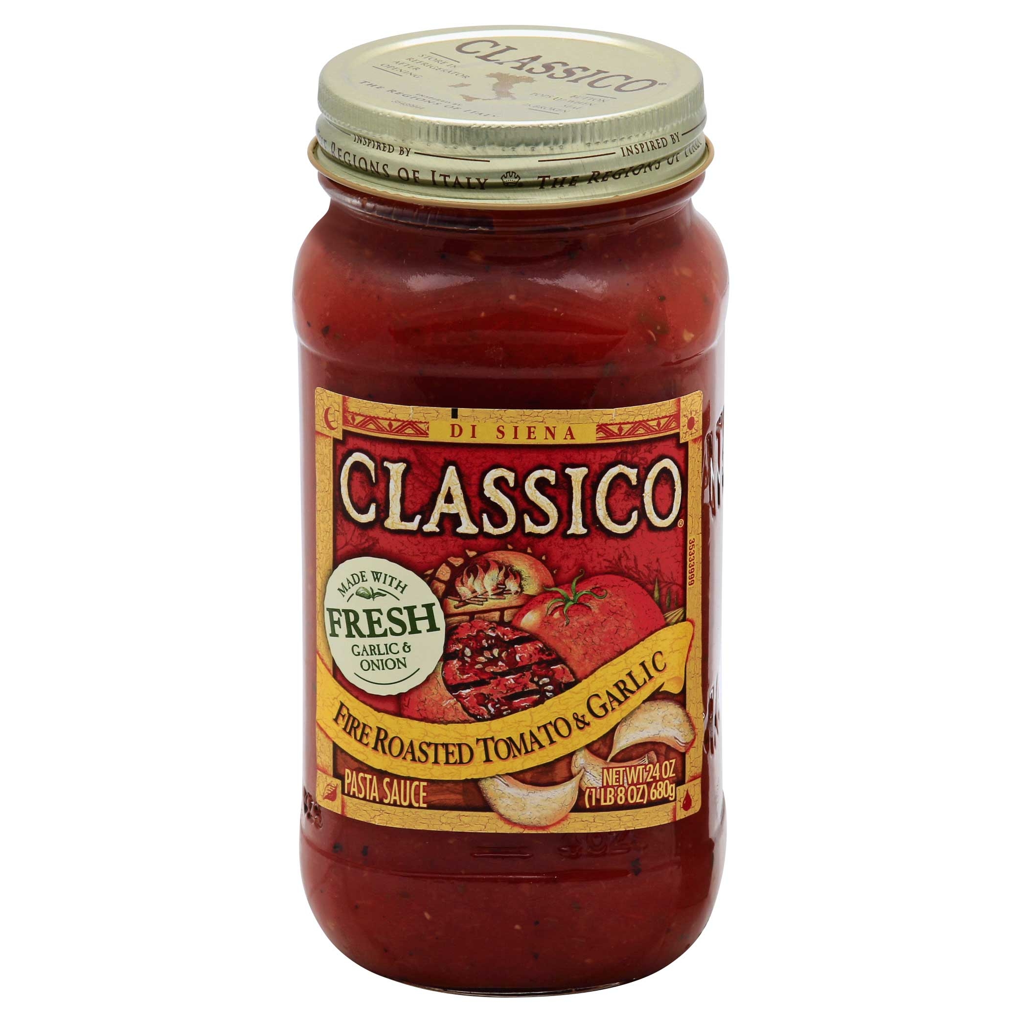 Classico Fire Roasted Tomato Garlic Sauce, 26 Ounce -- 12 Case