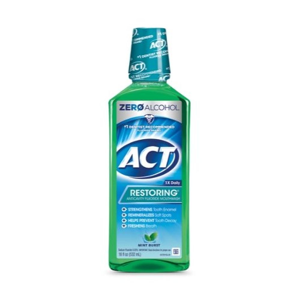 Act Restoring Mint Burst Mouthwash, 18 Fluid Ounce -- 24 per case