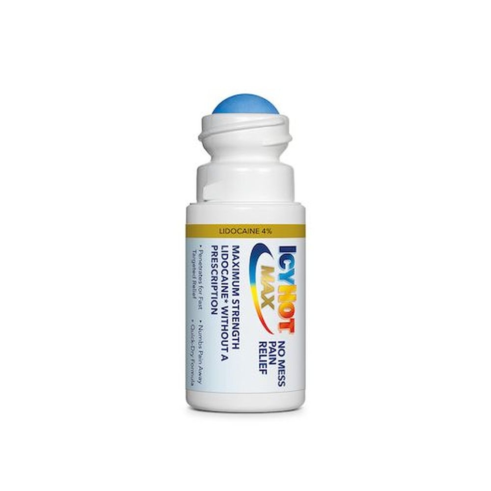 Icy Hot with Lidocaine No Mess Pain Relief Roll-On, 1.5 Fluid Ounce Bottle -- 24 per case