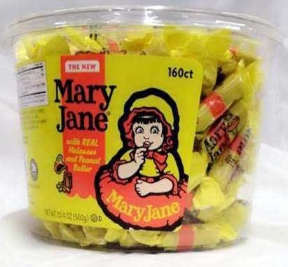Mary Jane Bite Size Candy Tub - 160 count per pack -- 12 packs per case