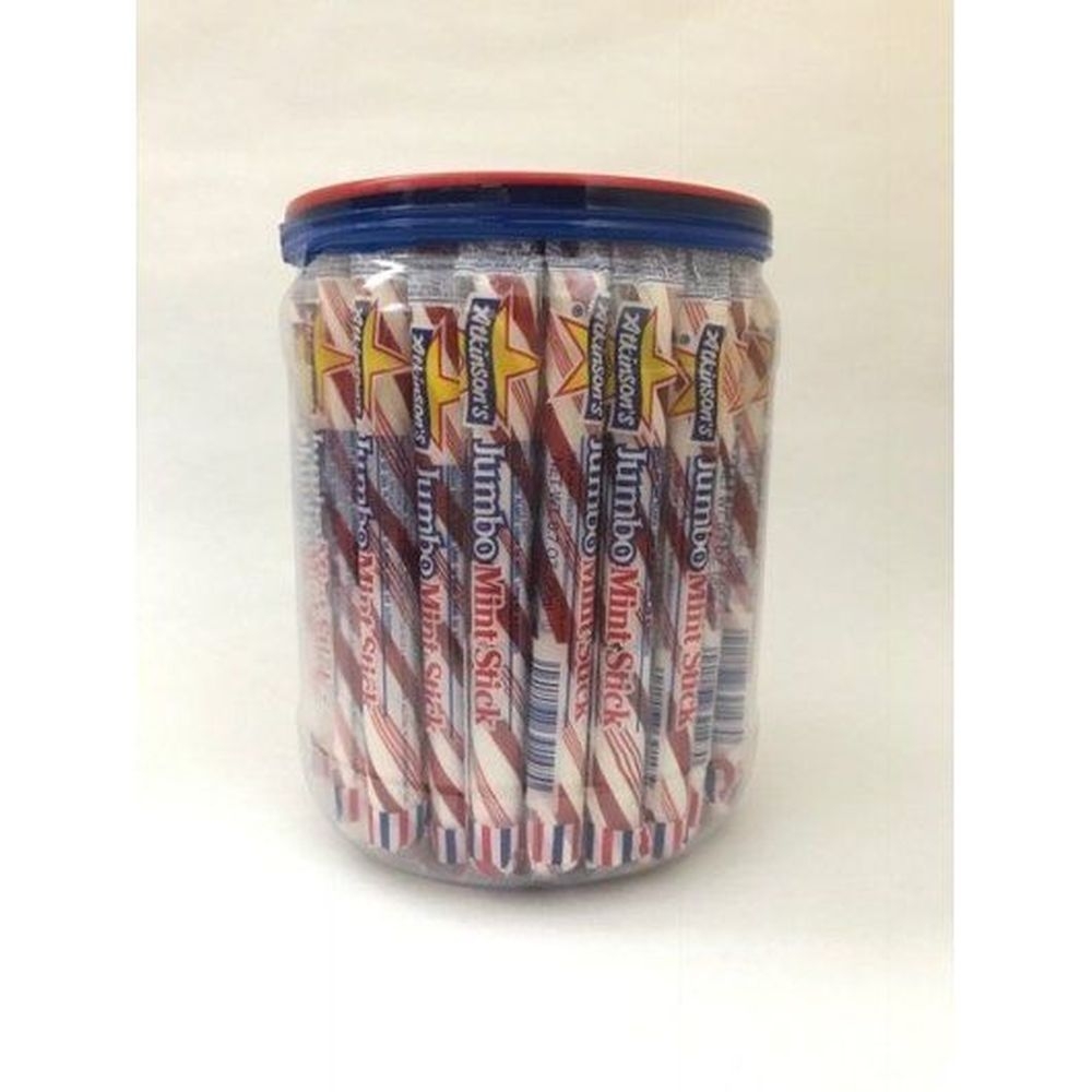 Atkinson Red and White Mint Stick Candy, 0.7 Ounce -- 312 per case