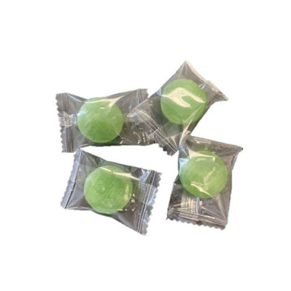 Gemstone Individually Wrapped Lime Buttons Candy, 15 Pound
