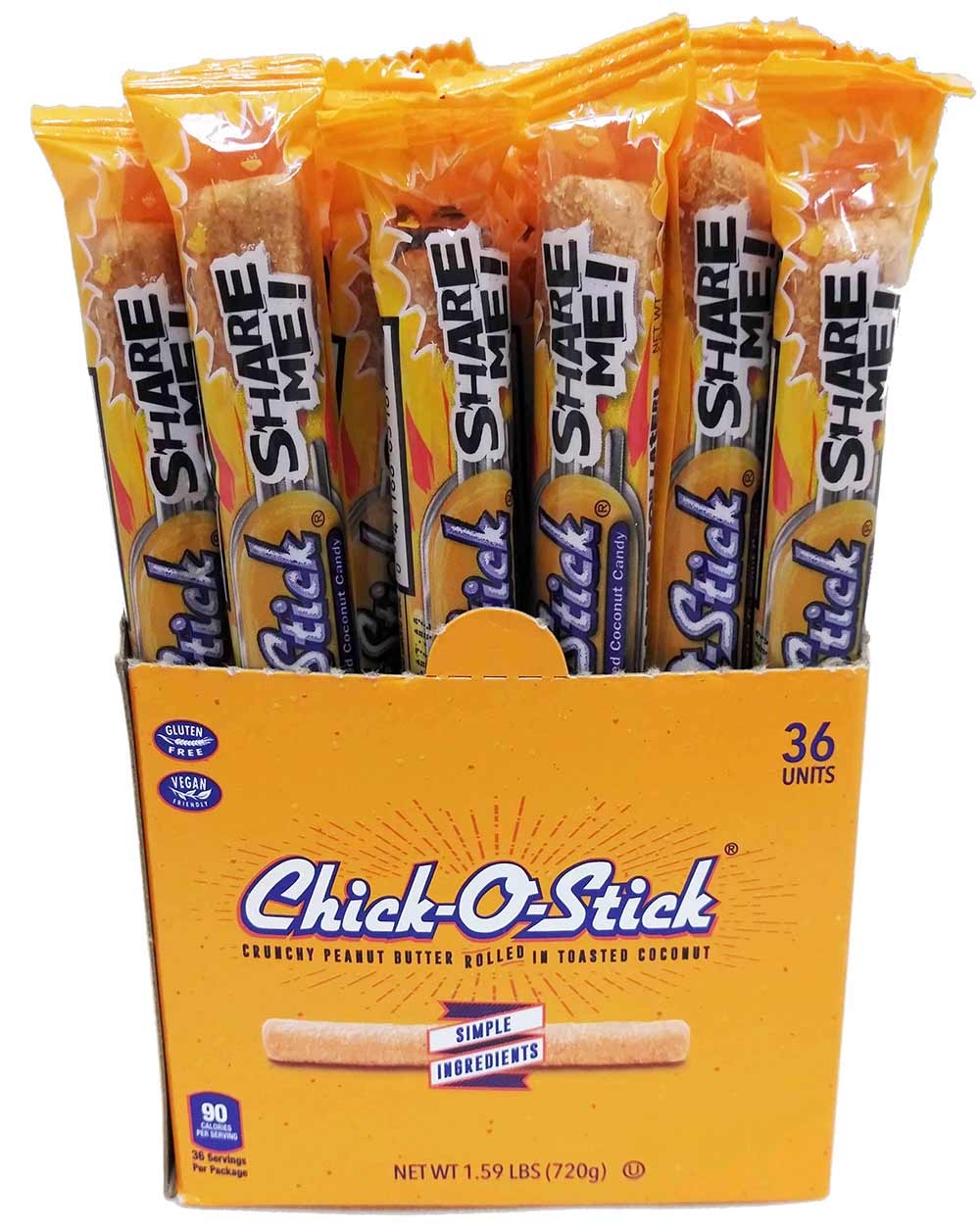Chick-O-Stick Candy, 0.07 Ounce Stick - 36 count per pack -- 12 packs per case