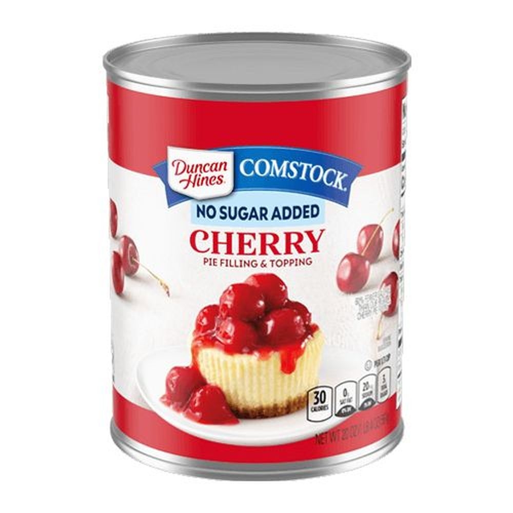 Comstock No Sugar Added Cherry Pie Filling and Topping, 20 Ounce -- 8 per case