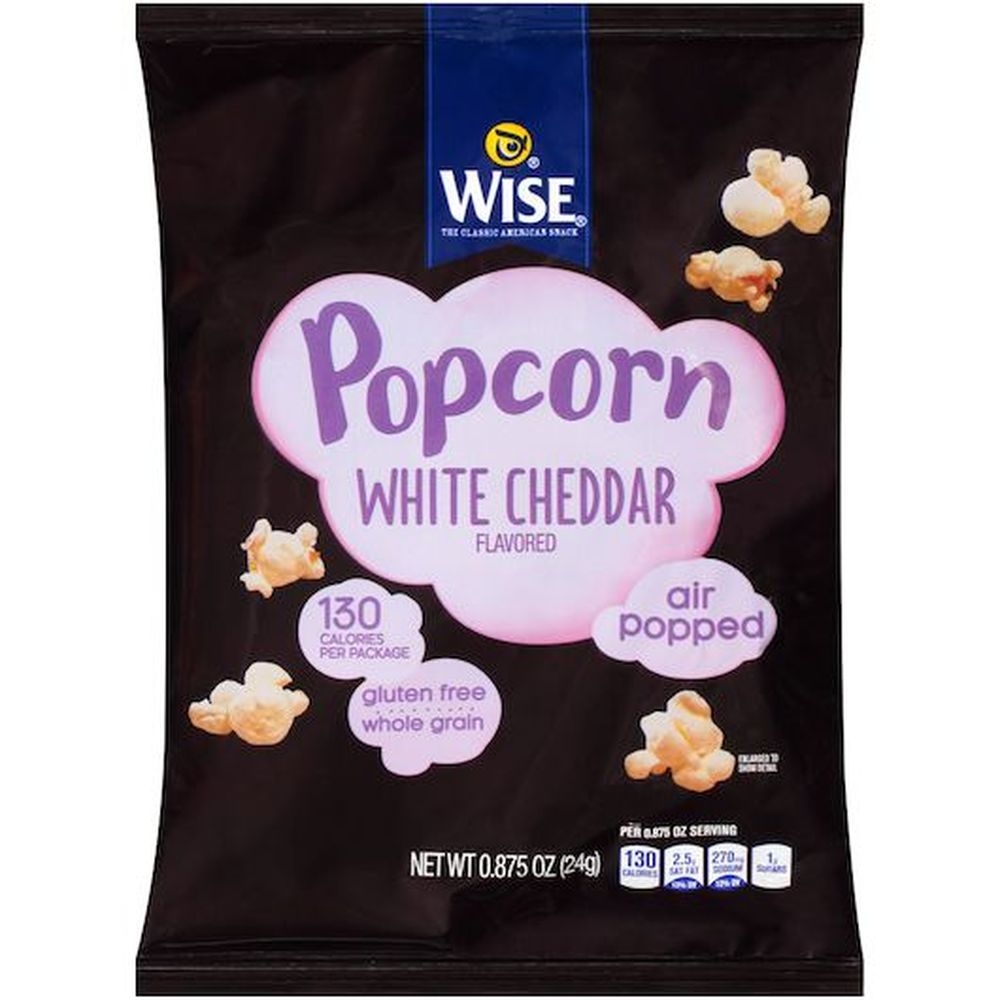 Wise White Cheddar Popcorn, 0.88 Ounce -- 36 per case
