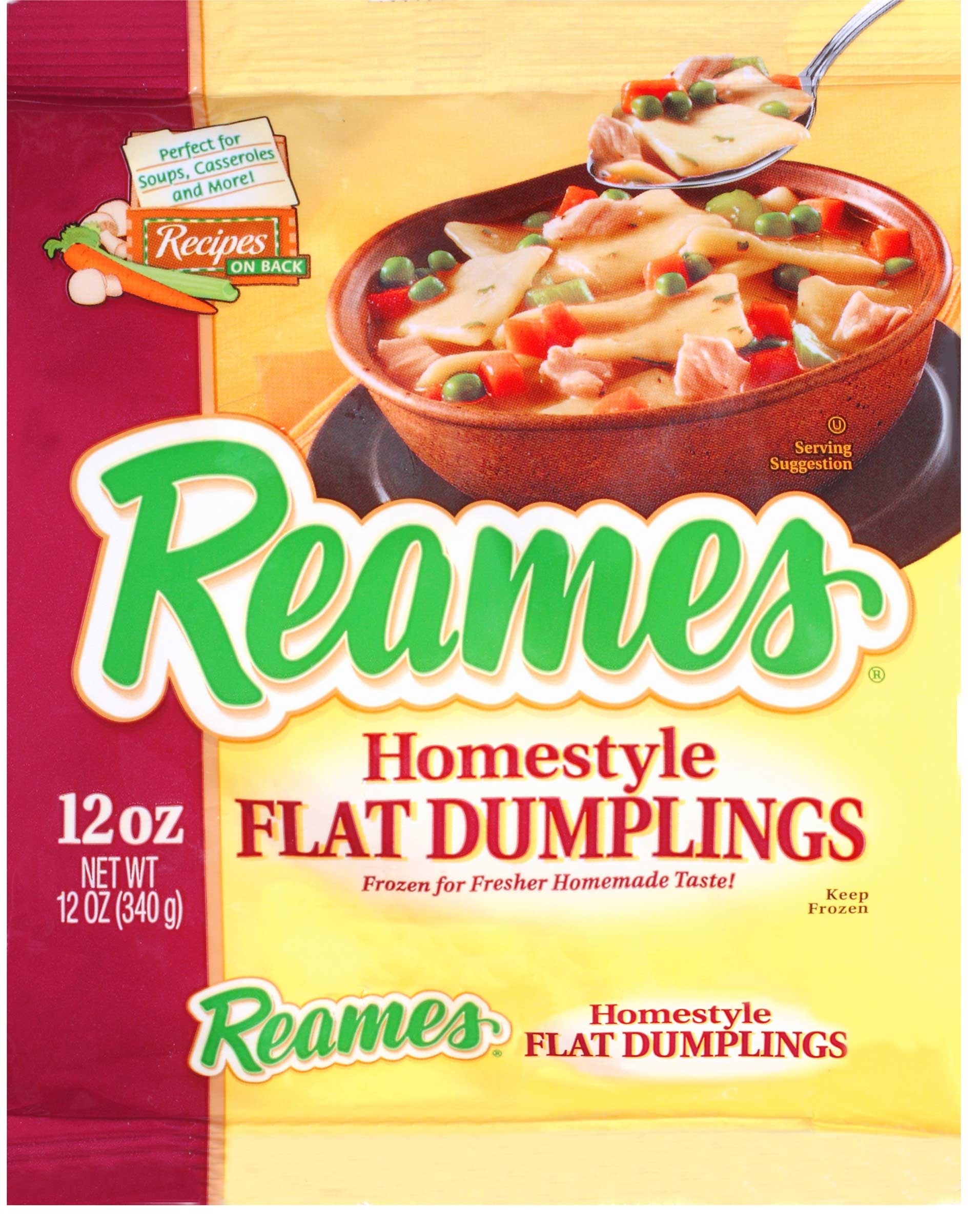 Reames Raw Flat Dumplings, 0.75 Pound -- 8 per case
