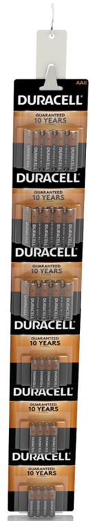 Duracell Alkaline Primary Major Cells - Clip Strip -- 36 per case.