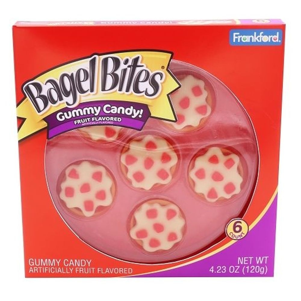Frankford Bagel Bites Mini Pizza Gummy Candy, 4.23 Ounce -- 24 per case