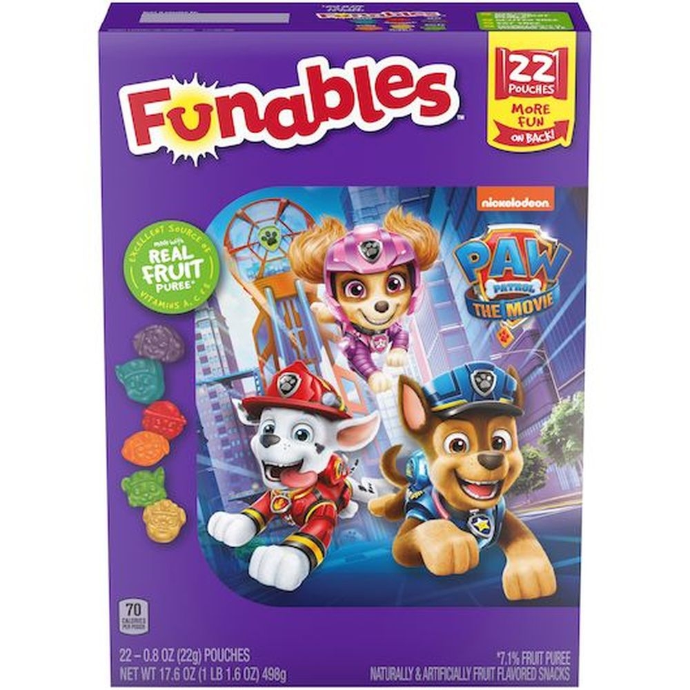 Funables Paw Patrol Fruit Snacks, 17.6 Ounce -- 5 per case